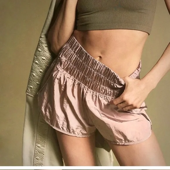 Free People FP Movement Way Home Shorts in Moonlight Mauve L - Picture 1 of 8